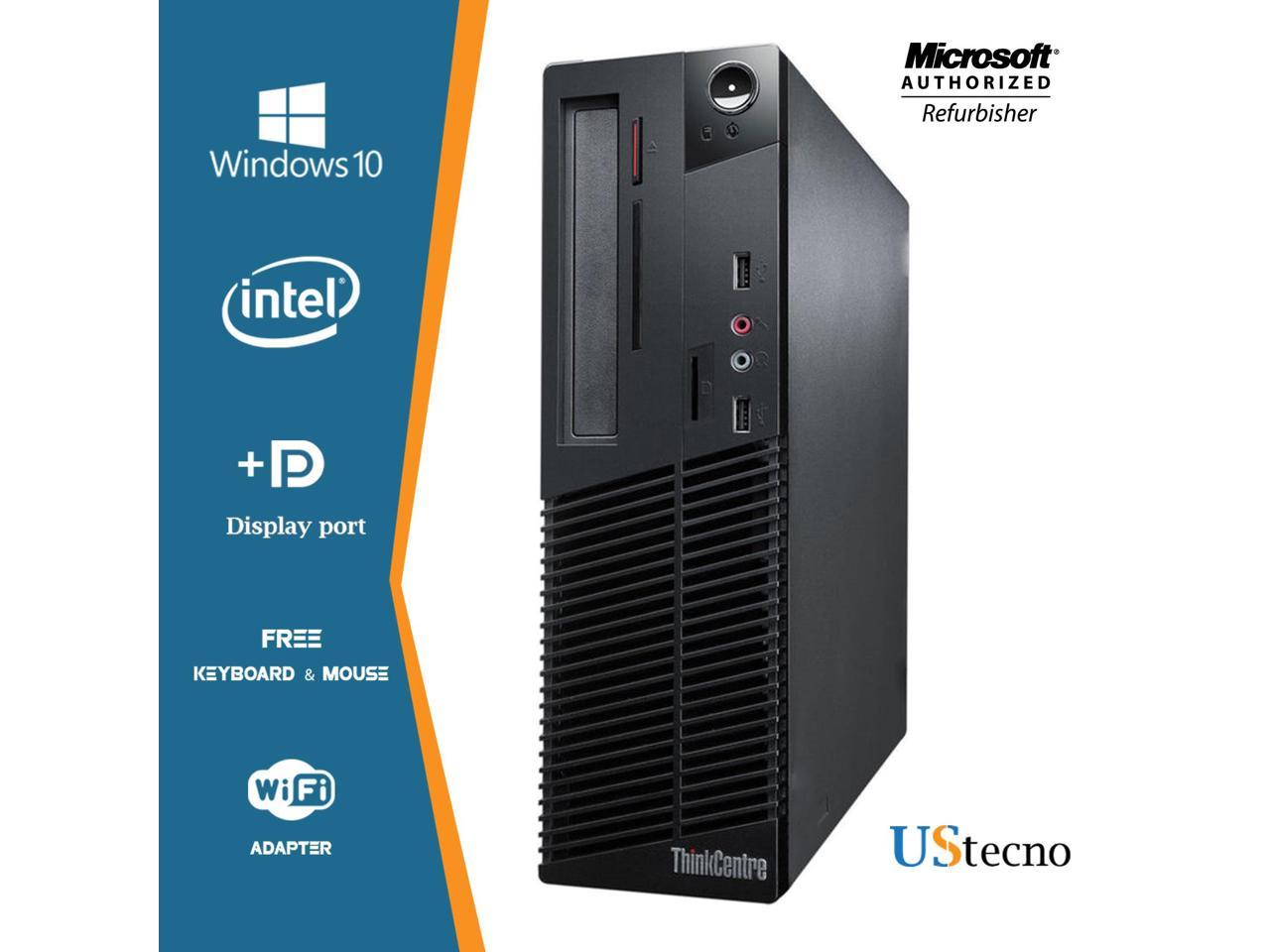 Lenovo Thinkcentre M91P SFF Desktop Computer Intel Core i7 2600 16GB 1TB HDD DVD Windows 10 Professional New Free Keyboard, Mouse,Power cord,WiFi Adapter
